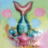 Fish Star and Heart Shape Balloon 8 pcs Set